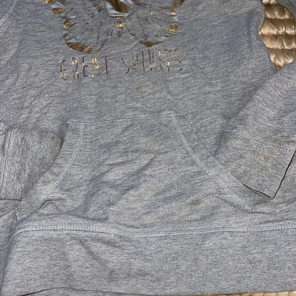 H&M foil print cotton fleece hoody girls 8-10 - Picture 3 of 7